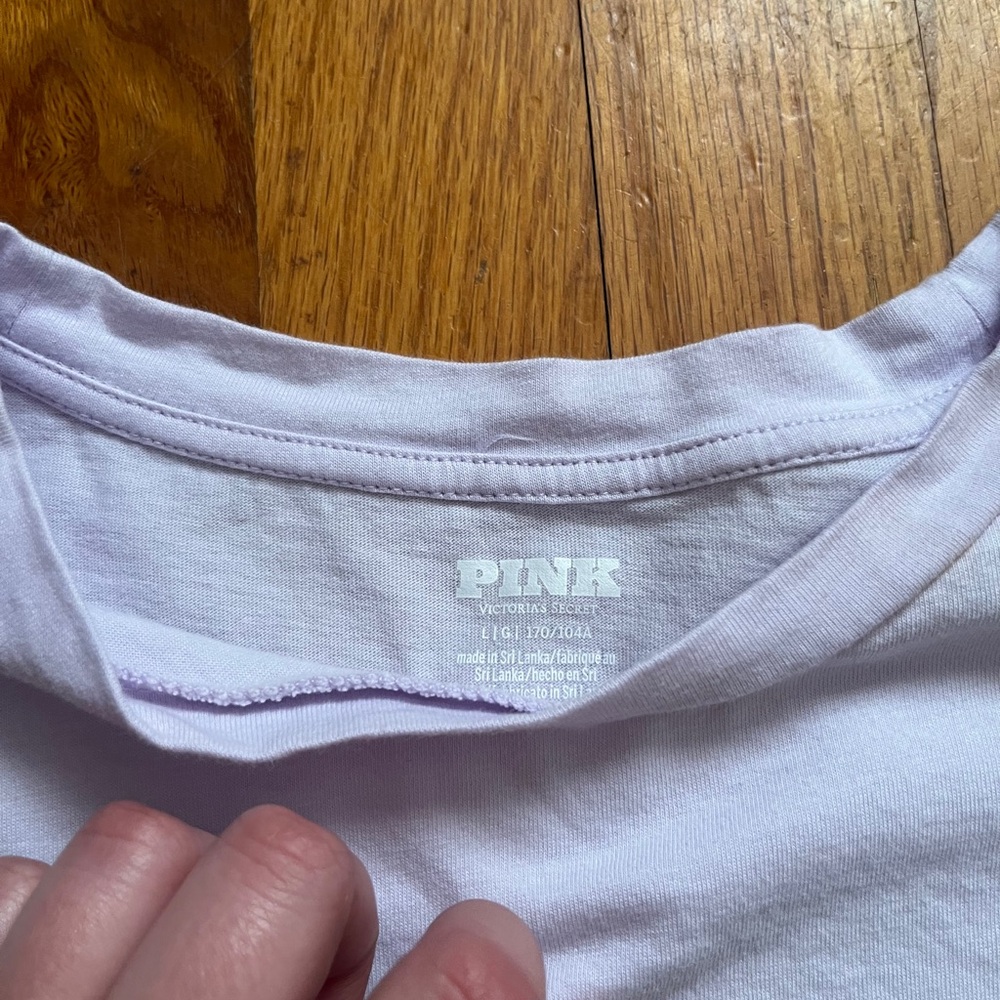 PINK Victoria's Secret Light Purple Tee